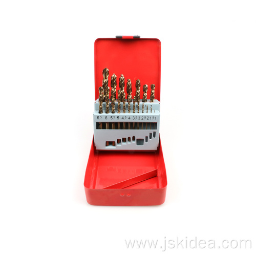 Metal Box Twist Drill Bit 19PCS Set